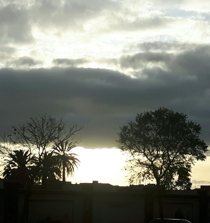 cloud beat to sun after a long day