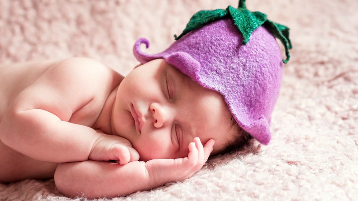 Cute Sleeping Newborn Baby 4K