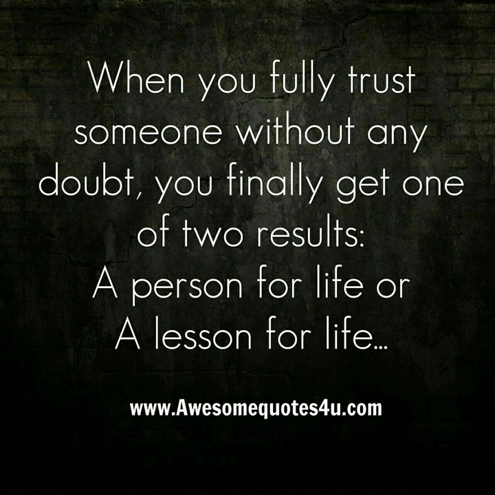 lesson for life