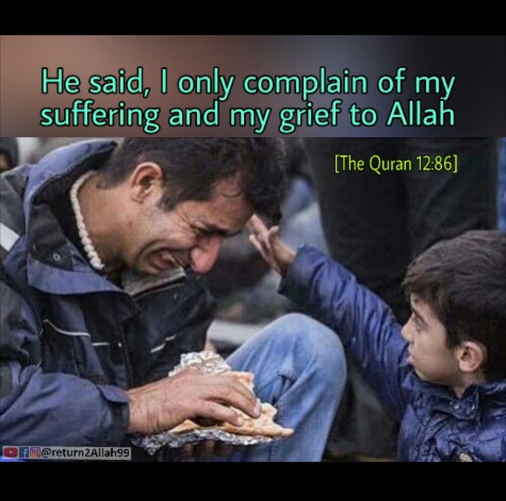 Put your worries infront of Allah