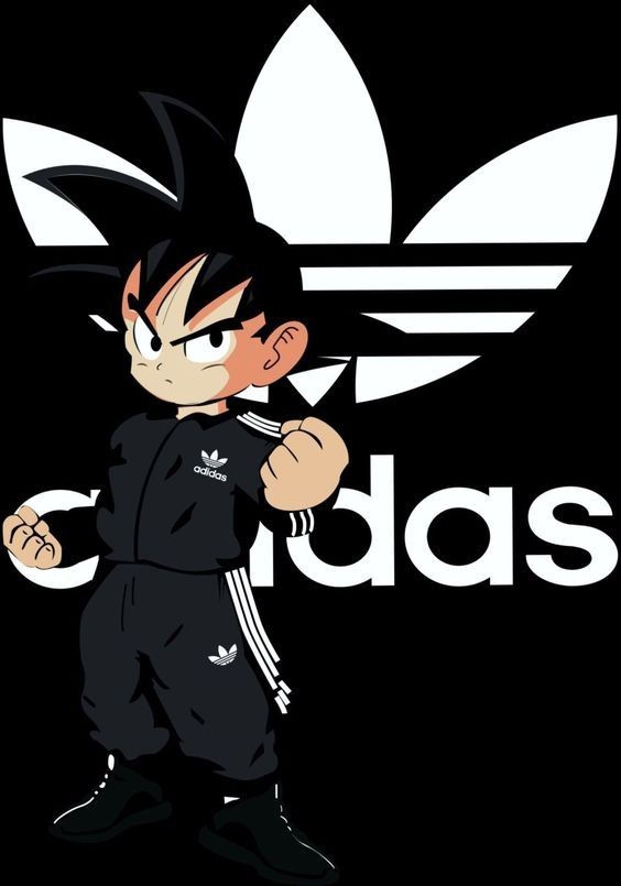 ay!! since when Goku being the promoter of adidas ? hahaha
