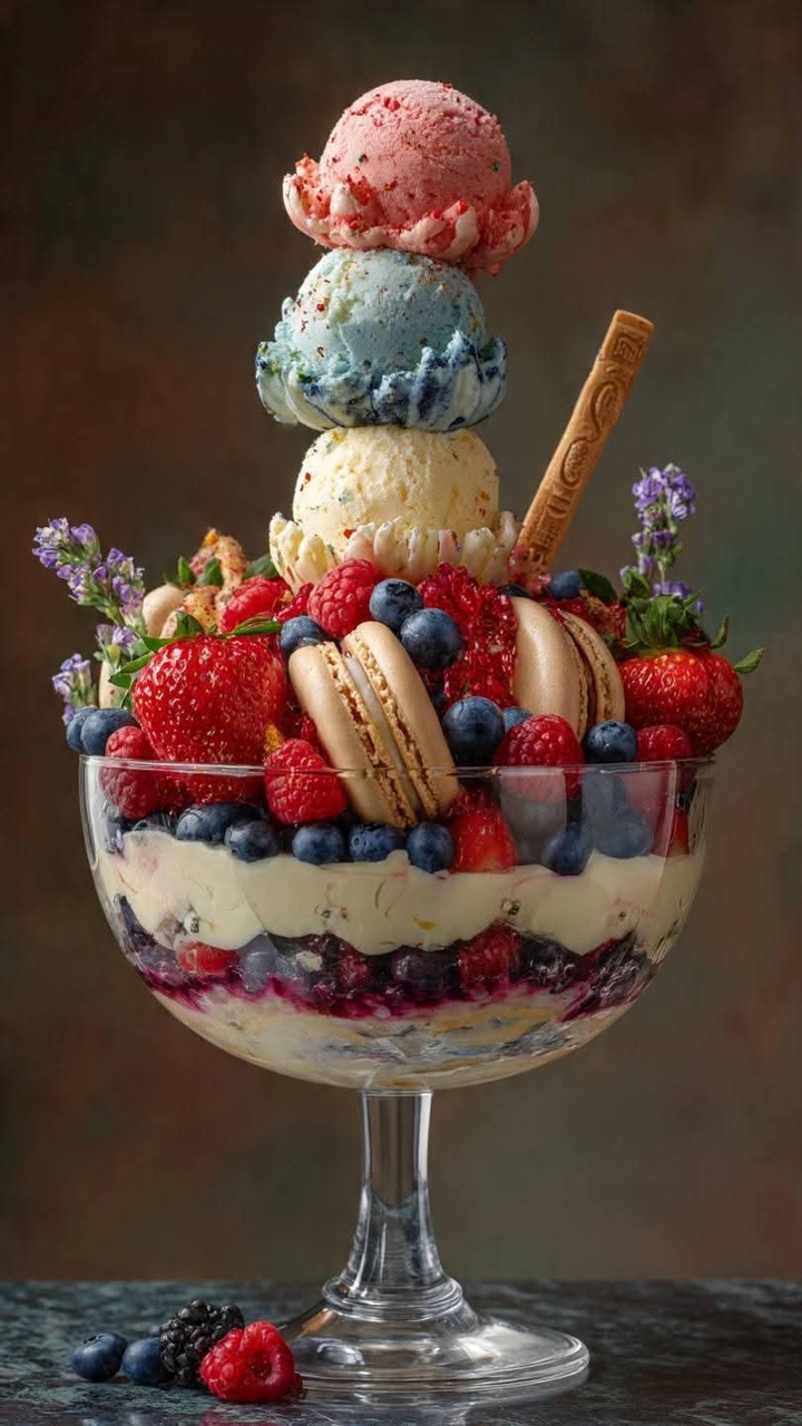 tapety Cream, fruit