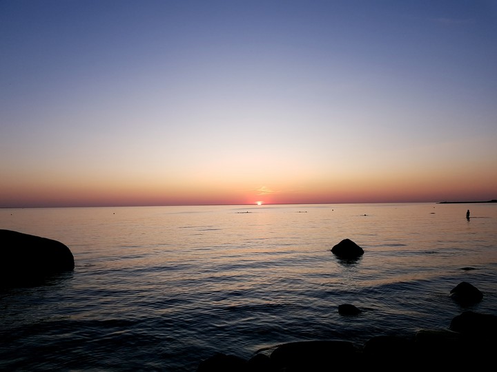 clear sky sunset
