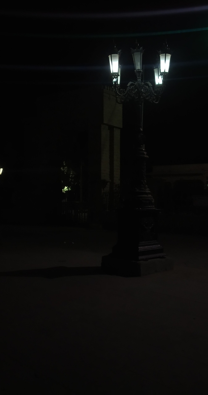 Street light at night