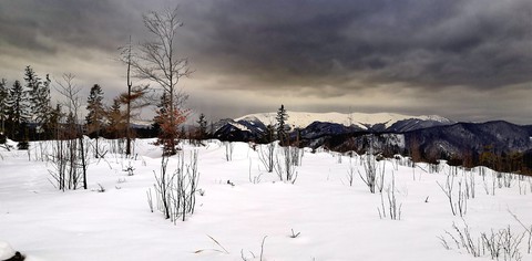 Winter, clouds
