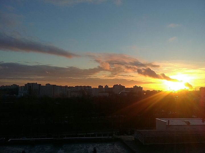 Sunset. Minsk
