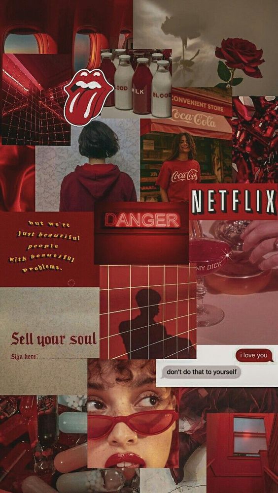 Collage red