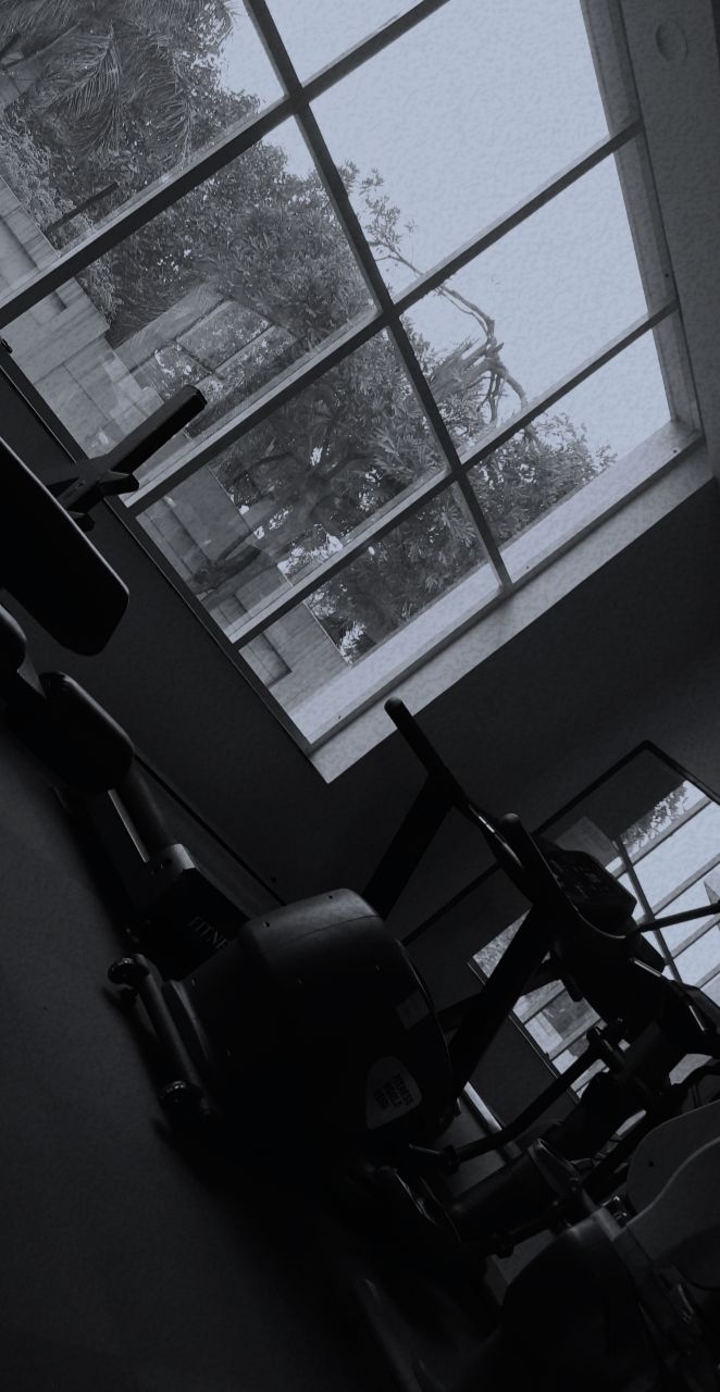 #black#white #blackandwhite #gym #view #peace #morning