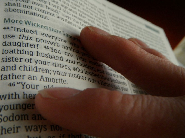 Hand on the Bible