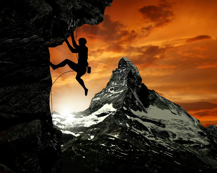 Cliff climbing