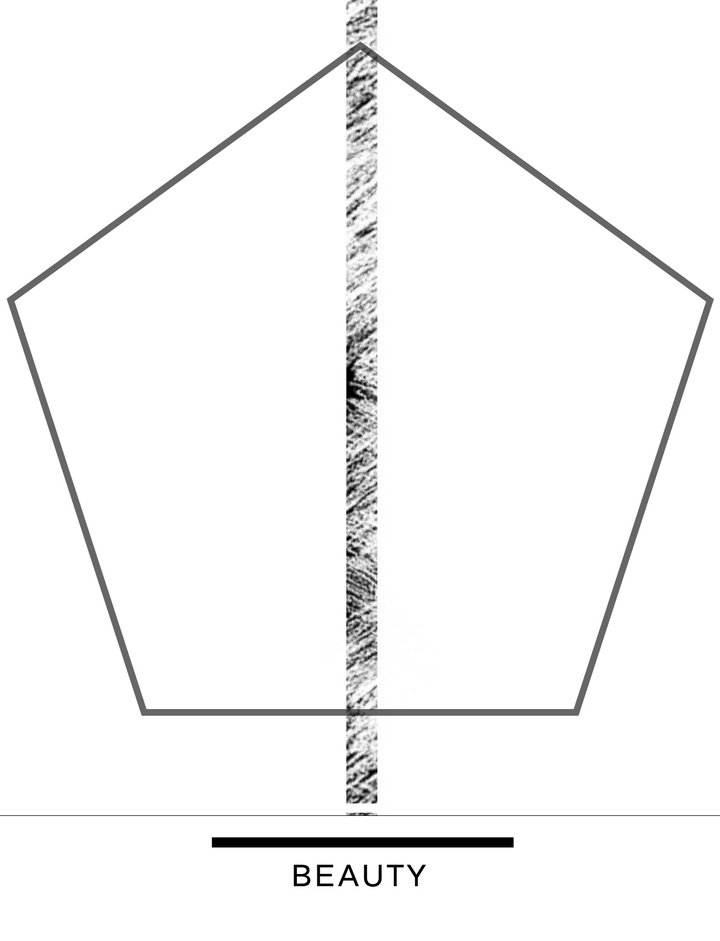 white on black