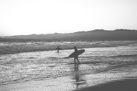 Surf In Sunset