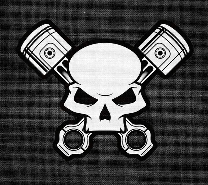 Skull-piston