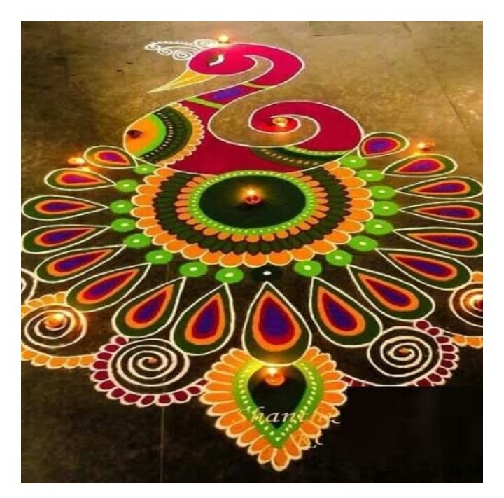 *Nice rangoli*