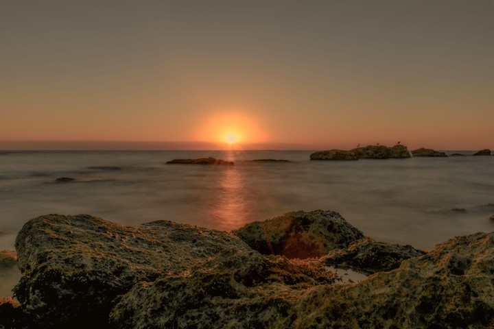 Sunset over the Sea