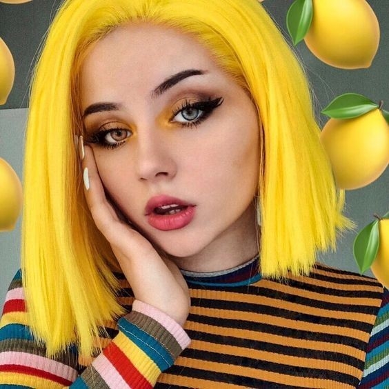 yellow hair