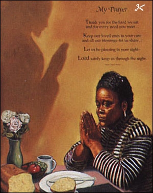 Prayer at the diner table