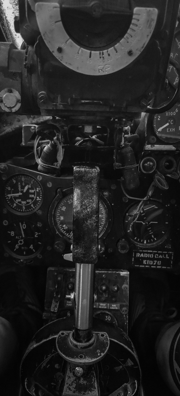 in the pilot seat