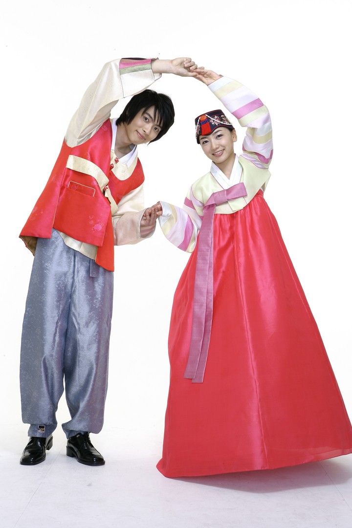 Couple in Korean Dress
