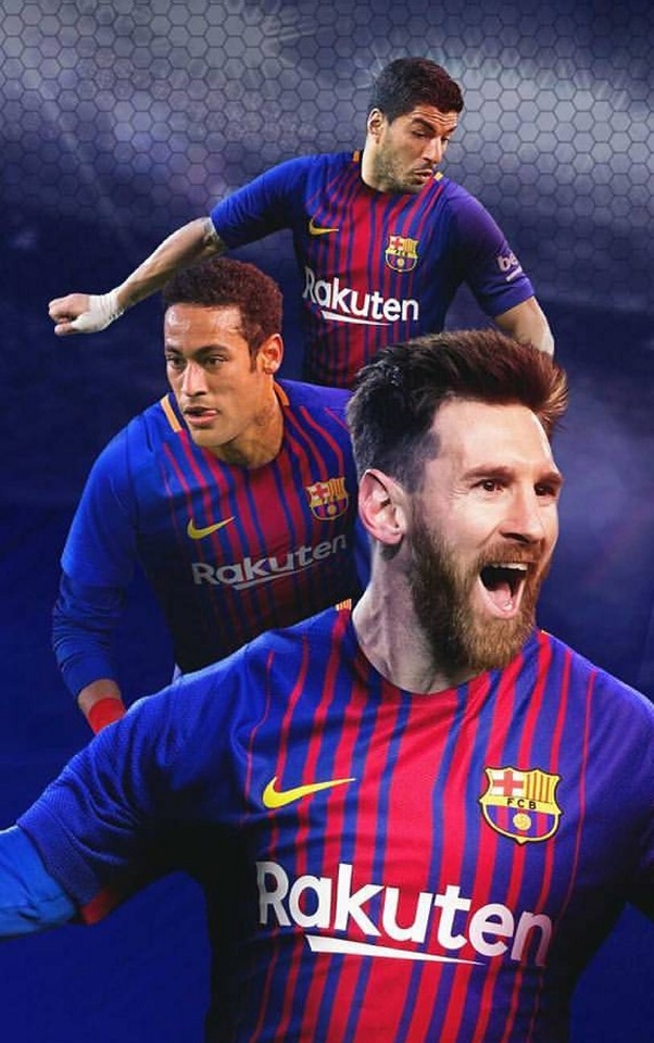 Messi .Neymar and Suarez
