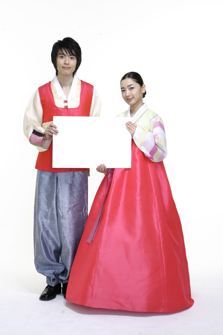Couple in Korean Dress