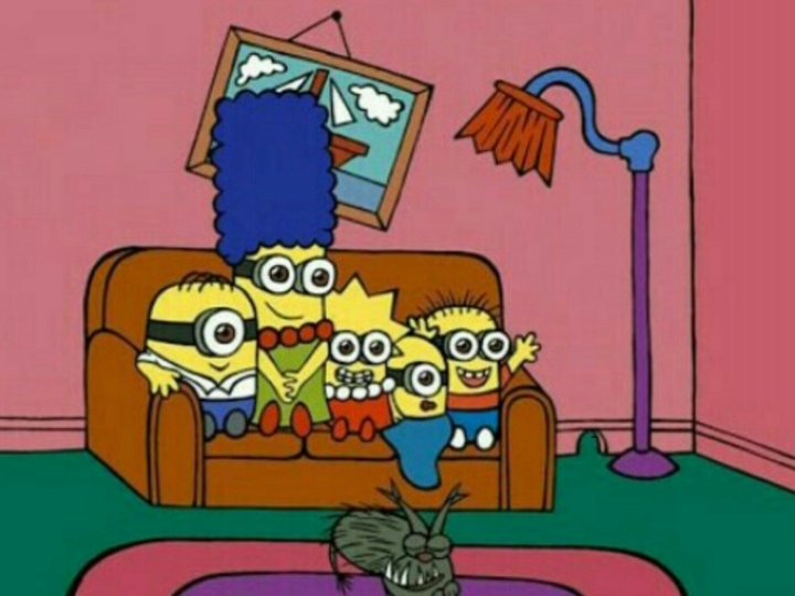 minions and simpson