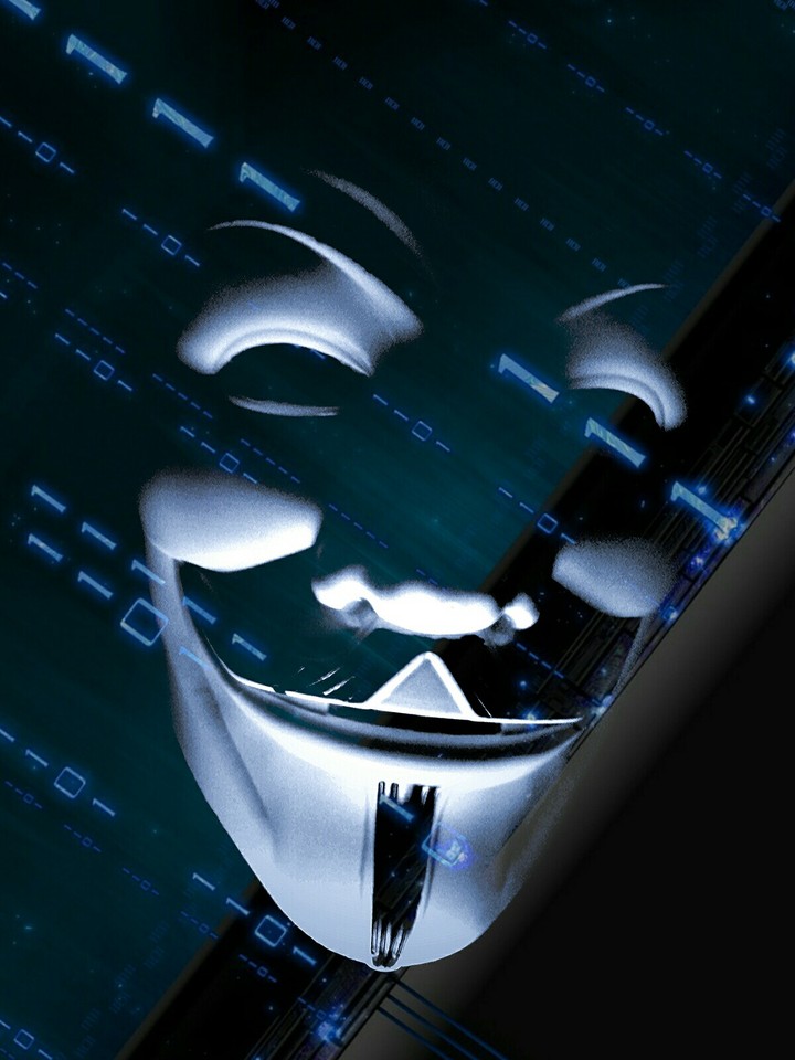 Anonymous  mask in binary digits(0 & 1)