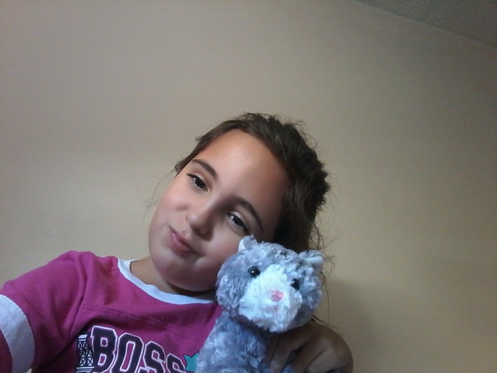 me and snuggles the kitty