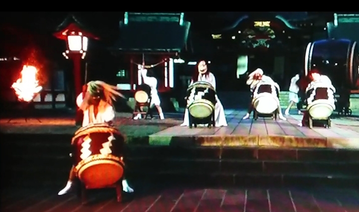 demon-masked drummers 2