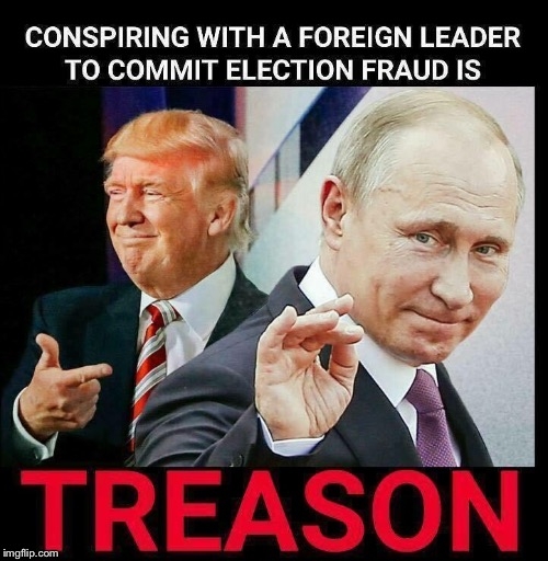 Putin's puppet traitor trump