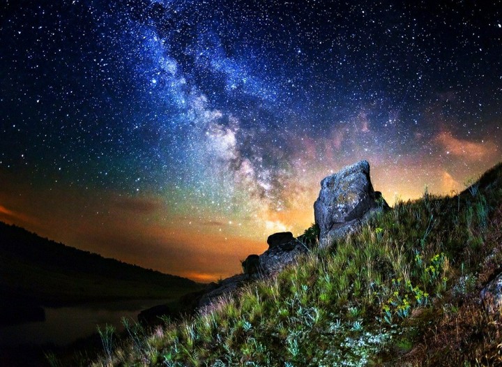 Звезды, stars, природа, ночь, горы, nature, night