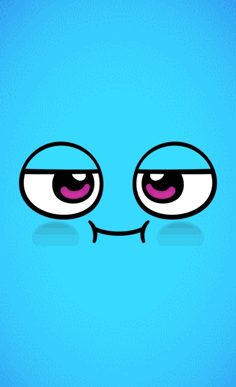 Cyan, smiley वॉलपेपर