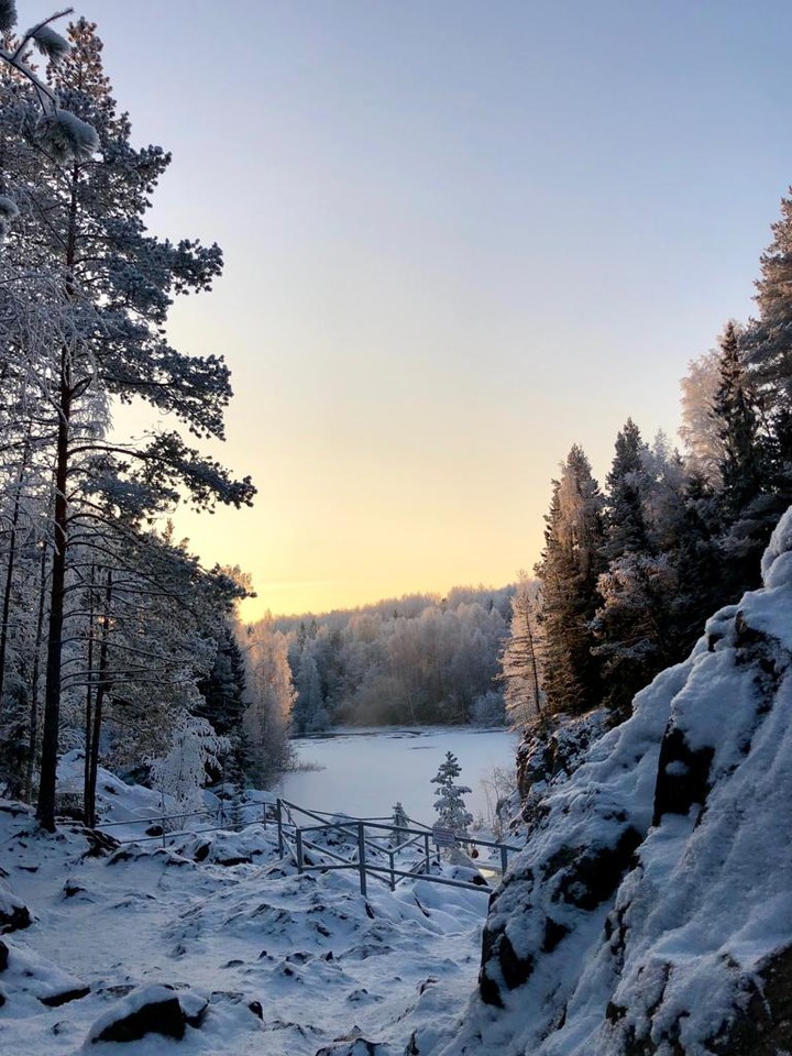 Зима в Карелии