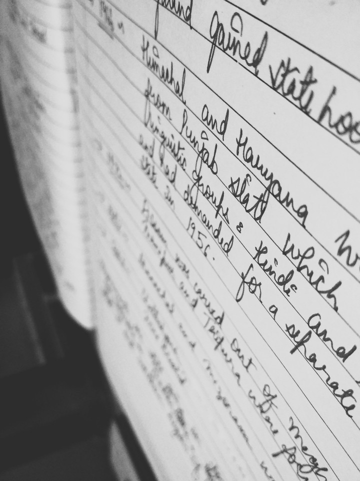 I was listening to what my notes were saying, yesterday!