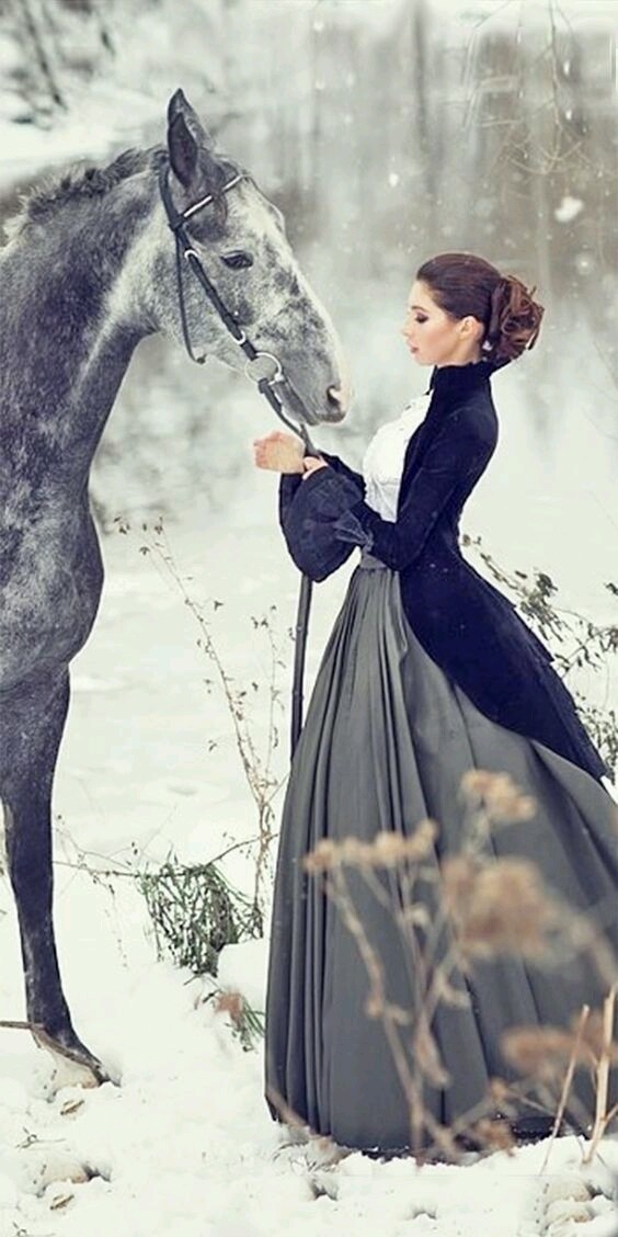woman with horse