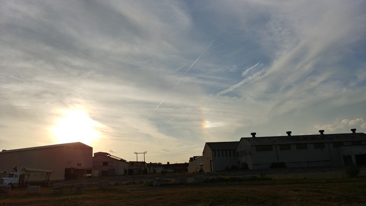 Beautiful Sunset and a piece of a Rainbow?