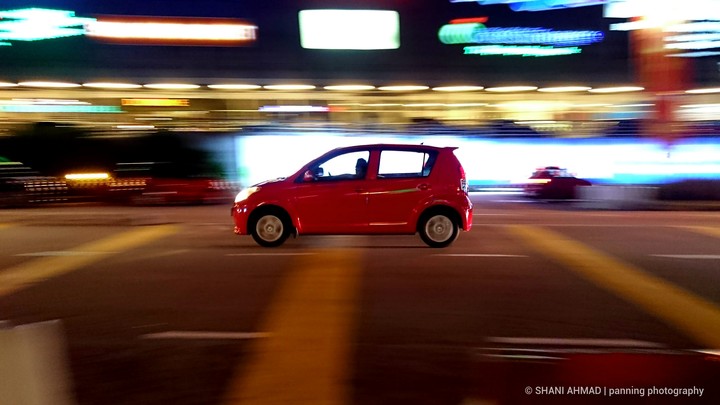 Panning photography