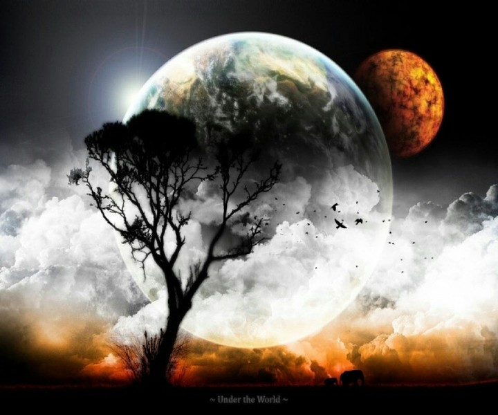 galaxy moon