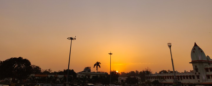 Sunset from varanasi railway station