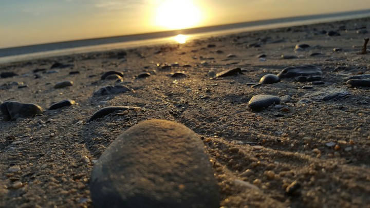 sunset on the beach
