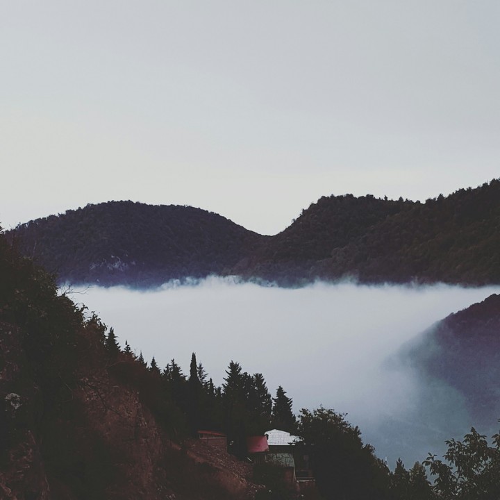 misty mountain