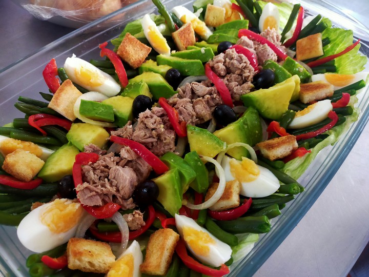 tuna,egg and avocado salad ?