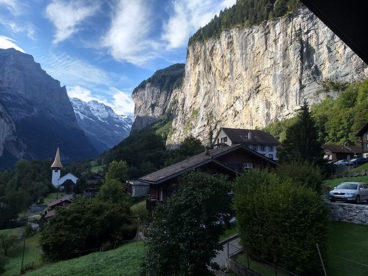 View from Chalet Pironnet in Lauterbrunnen