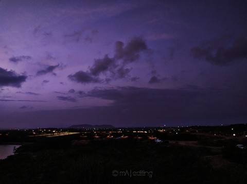 purple sky