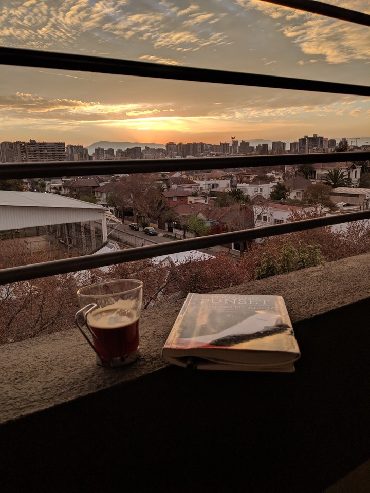 atardecer y lectura