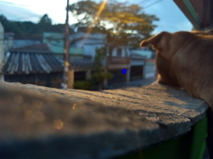 Por do sol.