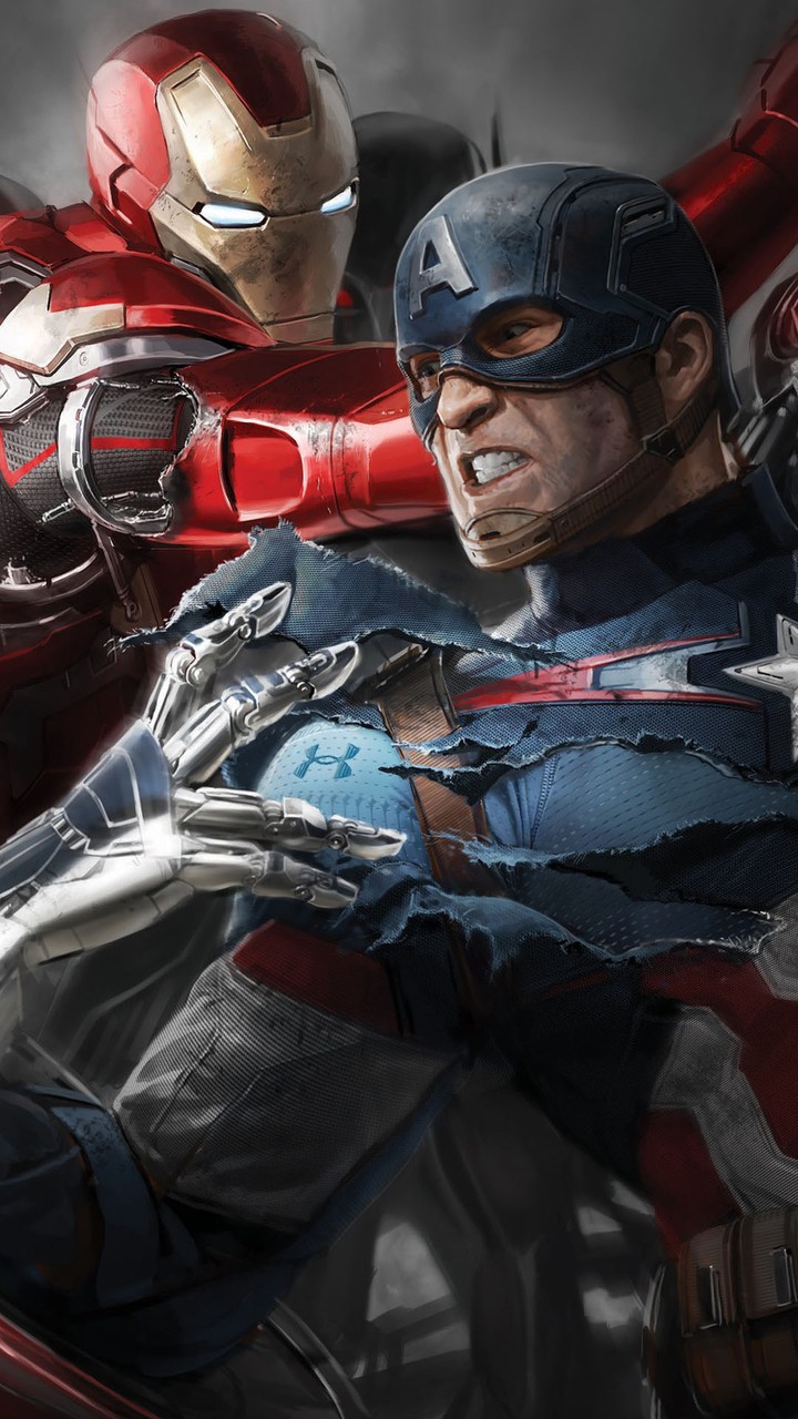 Captain america and Iron Man