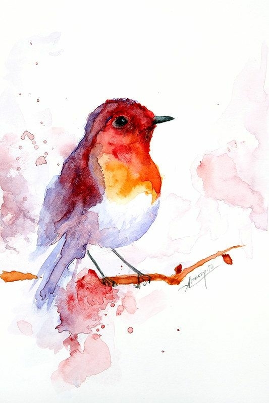 Aquarelle bird