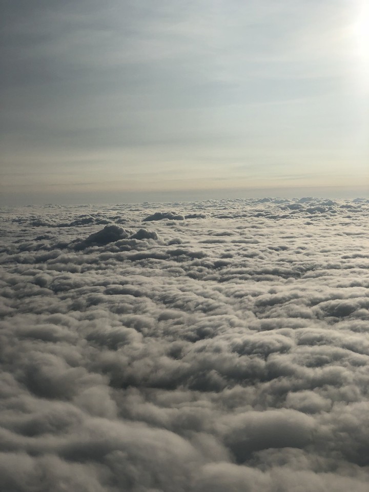 The sky of the plane