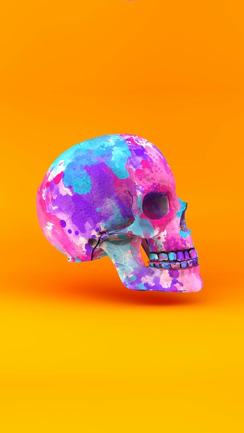 Painted Skull